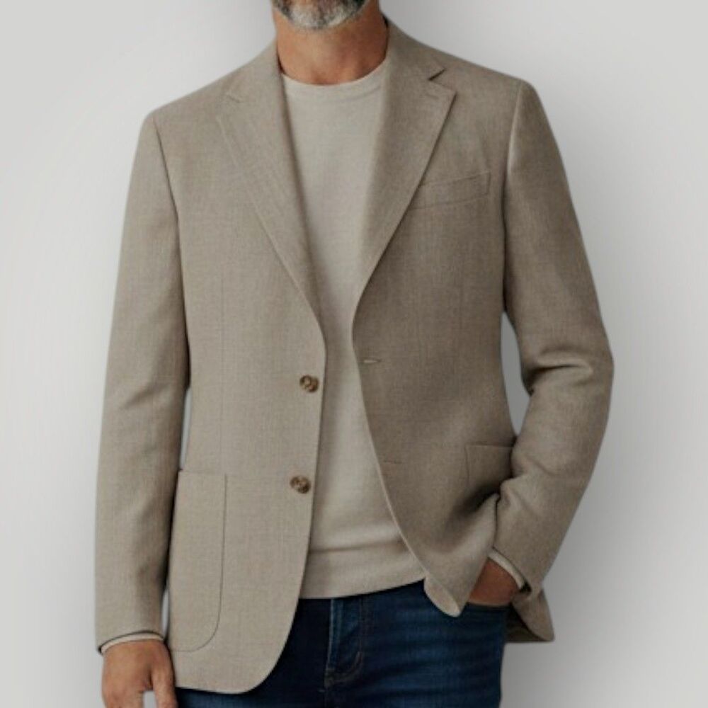 BANANA REPUBLIC Vitale Barberis Canonico Wool Mens Blazer Sport Coat Jacket 44R